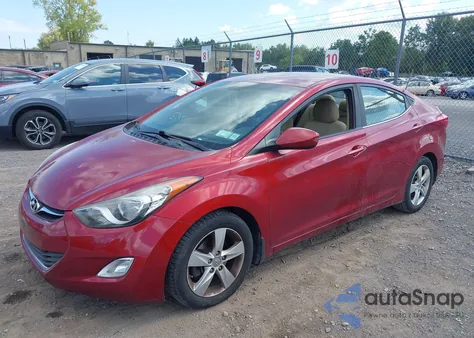2013 Hyundai Elantra Gls from USA, damaged, VIN 5NPDH4AE2DH430441